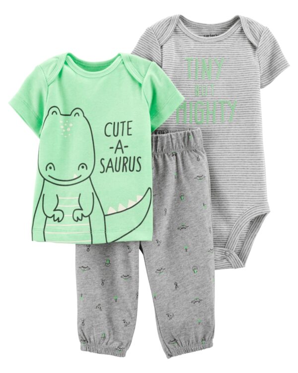 Conjunto Top Dino Body & Pantalón para bebe Marca Carters 100% Original en Chile