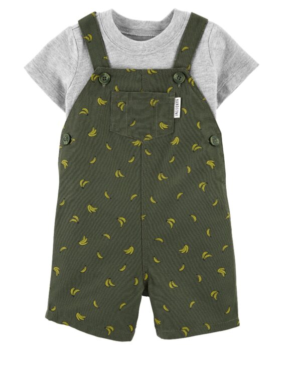 Conjunto jardinera de banana y polera para bebe niño marca Carters 100% Original en Chile