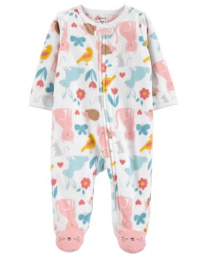 Pijama micropolar gatitos chile bebe niña marca Carter's
