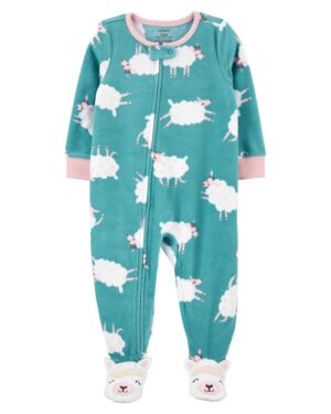 Pijama micropolar ovejas chile bebe niña marca Carter's
