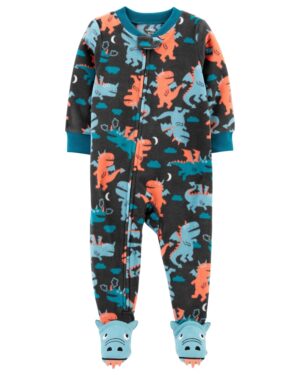 Pijama micropolar dragón chile bebe niño marca Carter's