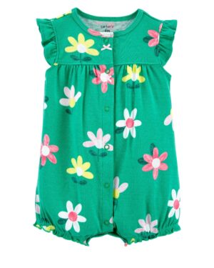 Enterito verde floreado de Bebe niña Marca Carters en Chile 100% Original