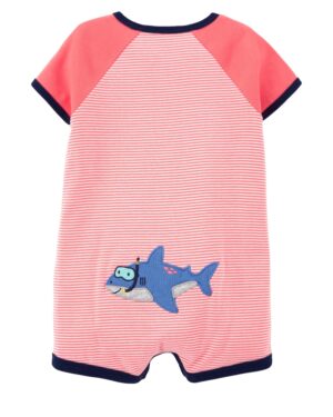 Enterito bebe niño con aplique de tiburón Marca Carters en Chile 100% Original