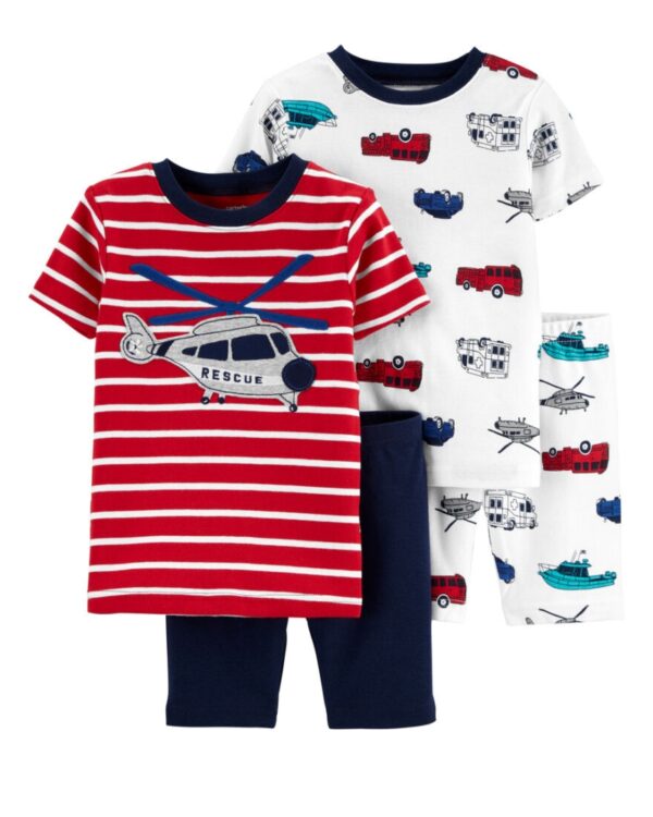 Pack 2 Pijamas Helicóptero algodón para bebe niño Marca Carters 100% Original en Chile