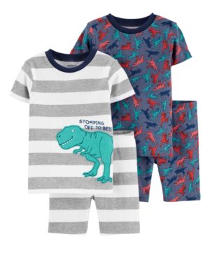 Pack 2 Pijamas dinosaurio algodón para bebe niño Marca Carters 100% Original en Chile