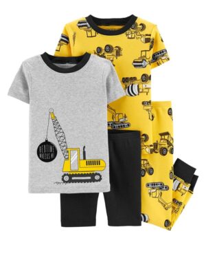 Pack 2 Pijamas Construcción algodón para bebe niño Marca Carters 100% Original en Chile