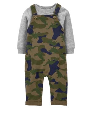 Conjunto jardinera militar & camiseta para bebe Marca Carters 100% Original en Chile