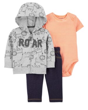 Set conjunto polerón roar body y pantalón para bebe niño marca Carters 100% original en Chile