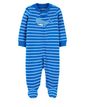 Pijama ballenita algodón para bebe niño marca Carters 100% original en Chile, confeccionado en algodón