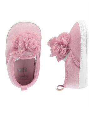Zapatos de Bebe niña rosados planta blanda con hermoso diseño Marca Carters 100% Original en Chile
