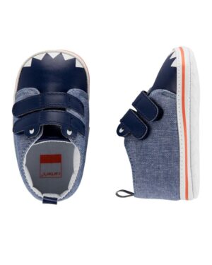 Zapatos azules planta blanda para bebe niño con hermoso diseño Marca Carters 100% Original en Chile