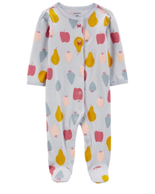 Pijama frutitas para bebe niña marca Carters 100% original en Chile, confeccionado en algodón