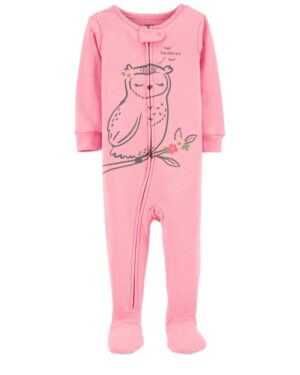 Pijama buhito para bebe niña marca Carters 100% original en Chile, confeccionado en algodón