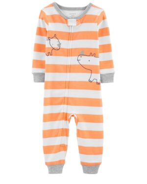 Pijama rayado para bebe niño marca Carters 100% original en Chile, confeccionado en algodón