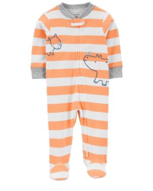 Pijama rayado algodón para bebe niño marca Carters 100% original en Chile, confeccionado en algodón