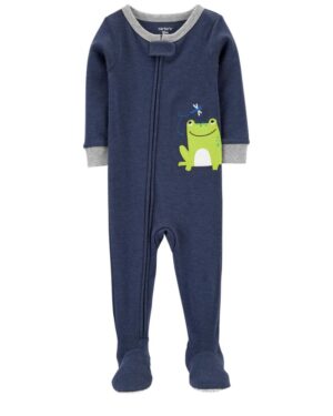 Pijama azul para bebe niño marca Carters 100% original en Chile, confeccionado en algodón
