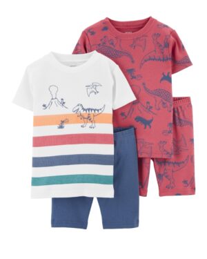 Pack 2 Pijamas dino algodón para bebe niño marca Carters 100% Original en Chile