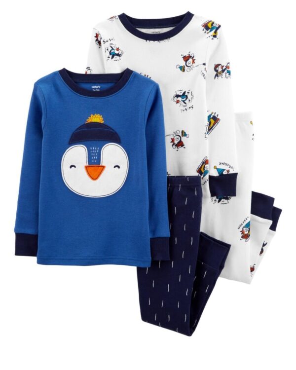 Pack 2 Pijamas pinguino algodón baby-soft para bebe niño Marca Carters 100% Original en Chile