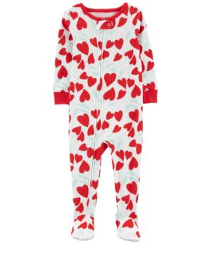 Pijama corazoncitos para bebe niña marca Carters 100% original en Chile