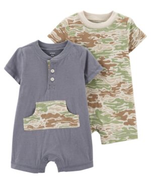 Pack 2 Enteritos militar para bebe marca Carters 100% Original en Chile